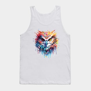 Owl Bird Animal Nature Freedom Wildlife Wonder Abstract Tank Top